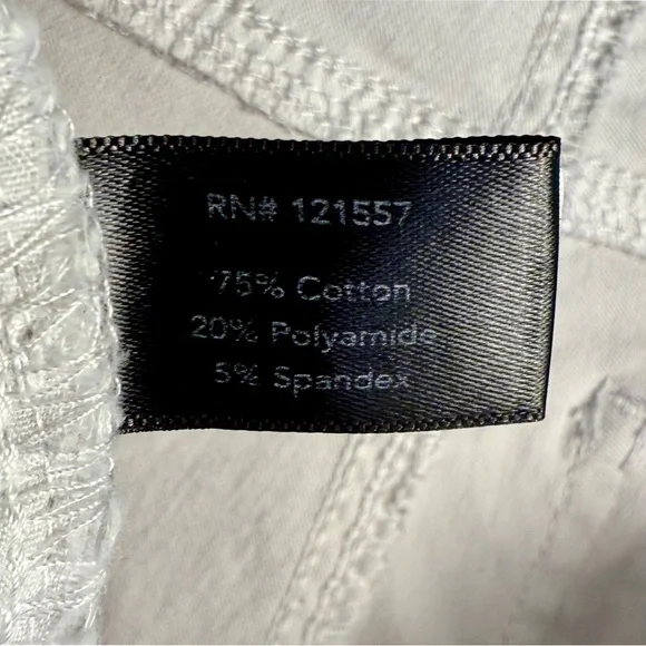 Boston Proper Metallic Coated Slim-Straight Jean | Silver | Size 8 - Picture 5 of 6